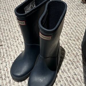 Hunter Kids Black Rain Boots